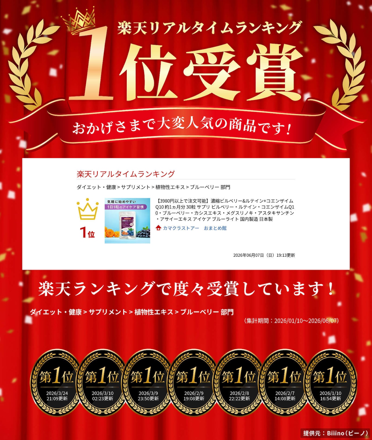 濃縮ビルベリー&ルテイン+コエンザイムQ10 約1ヵ月分 30粒 サプリ ビルベリー・ルテイン・コエンザイムQ10・ブルーベリー・カシスエキス・メグスリノキ・アスタキサンチン・アサイーエキス アイケア ブルーライト 国内製造 日本製