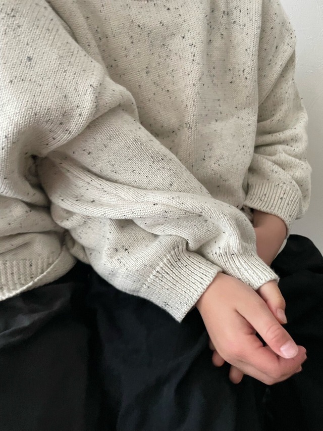 1928 color nep yarn knit