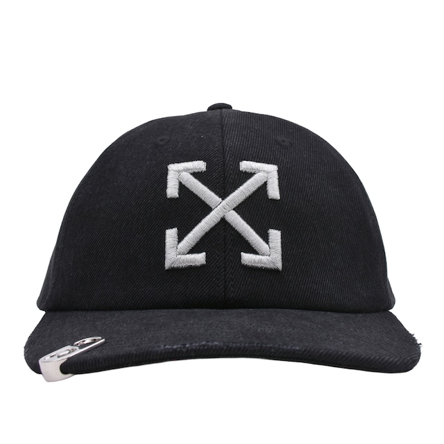 【OFF-WHITE】DENIM WASHED BASEBALL CAP