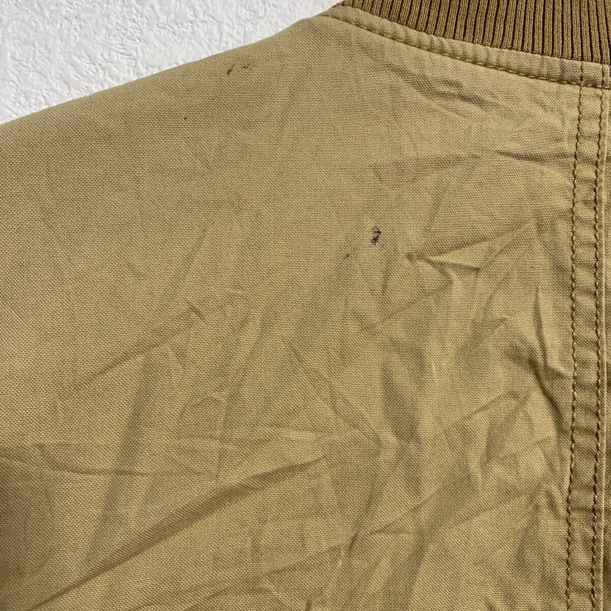 GAP ブルゾンジャケット XS ベージュ ギャップ ジップアップ ダック地