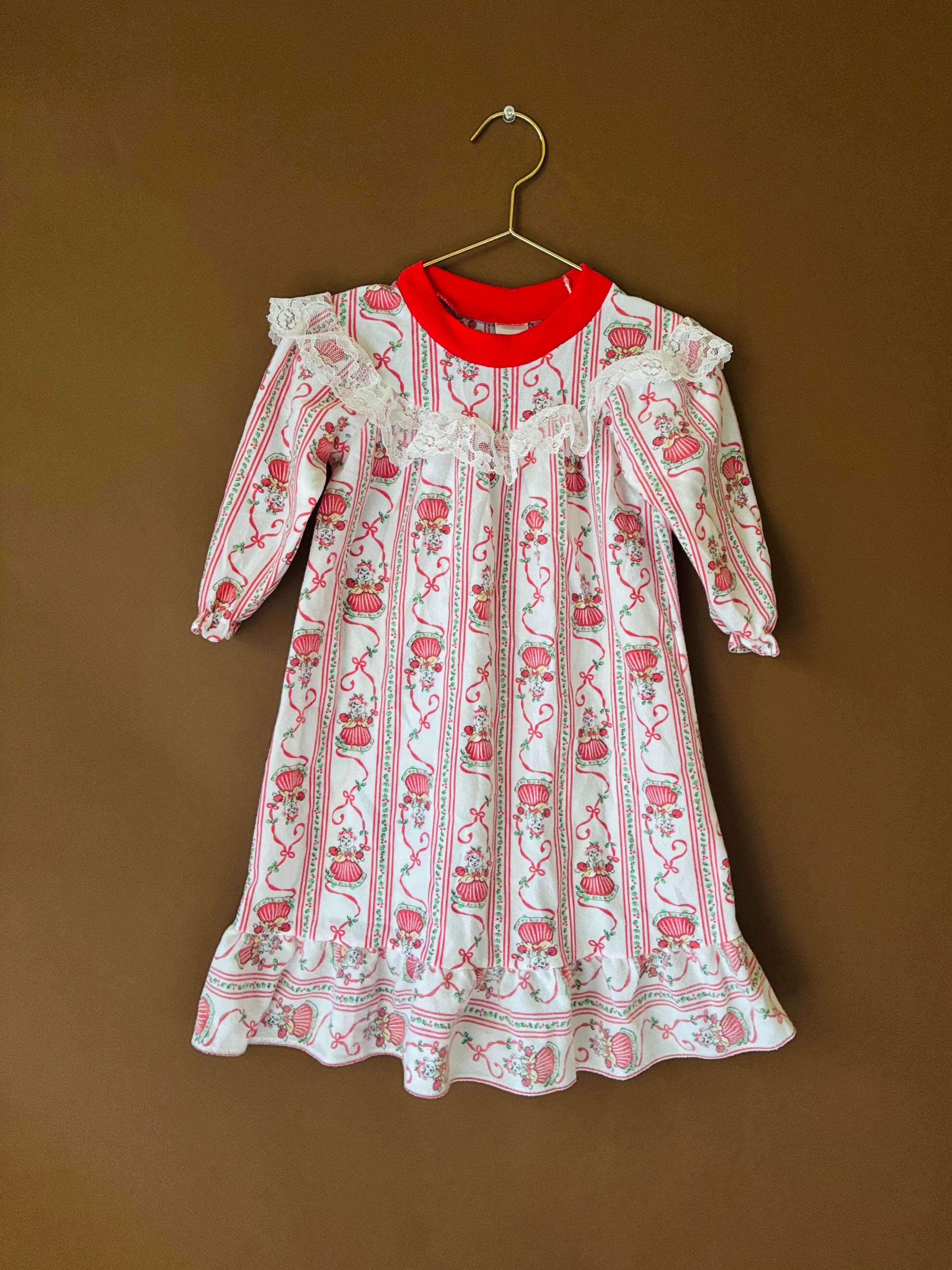 【KIDS vintage】dressup bear nightgown dress. about2y