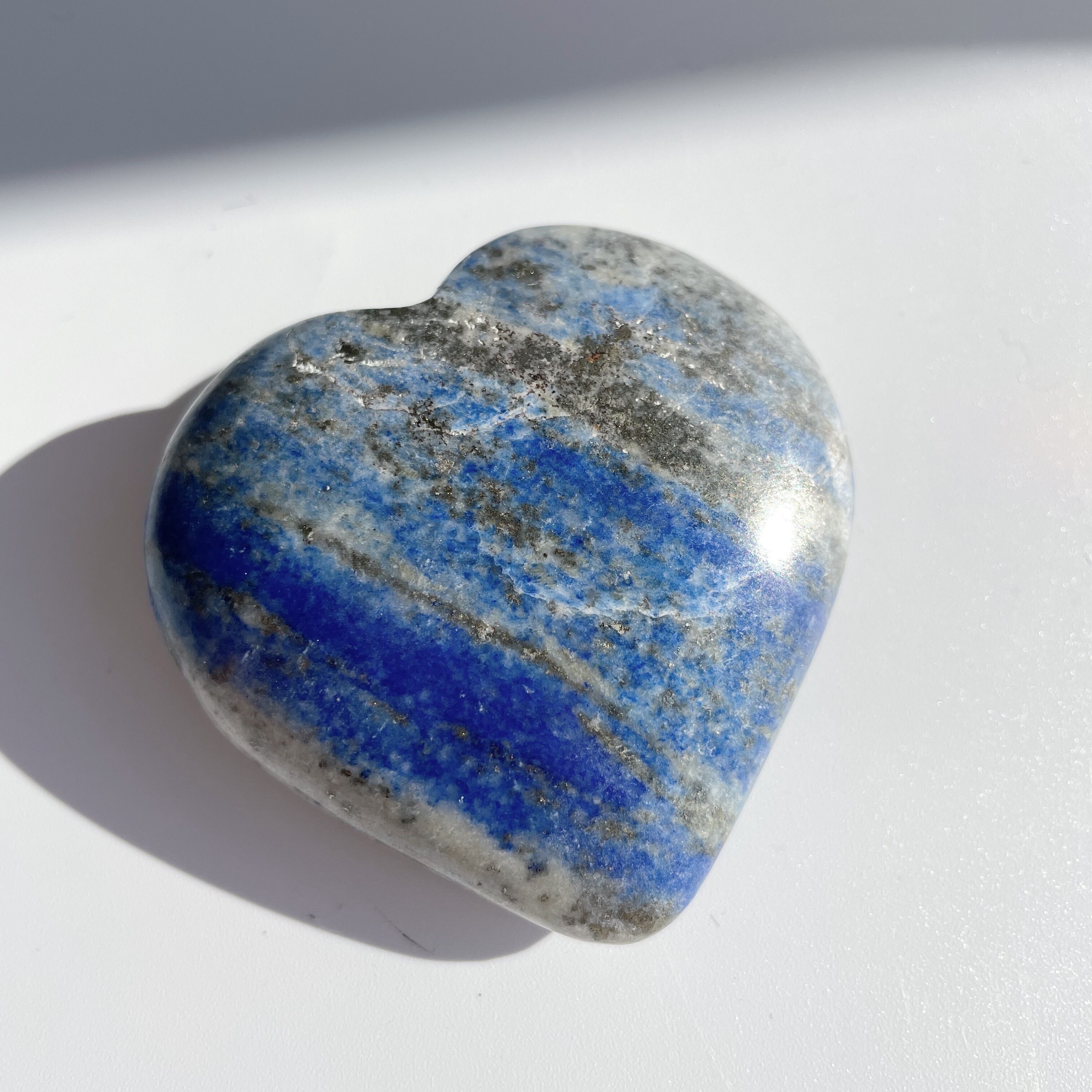 ラピスラズリ ハート型32♡Lapis Lazuli ♡天然石・鉱物