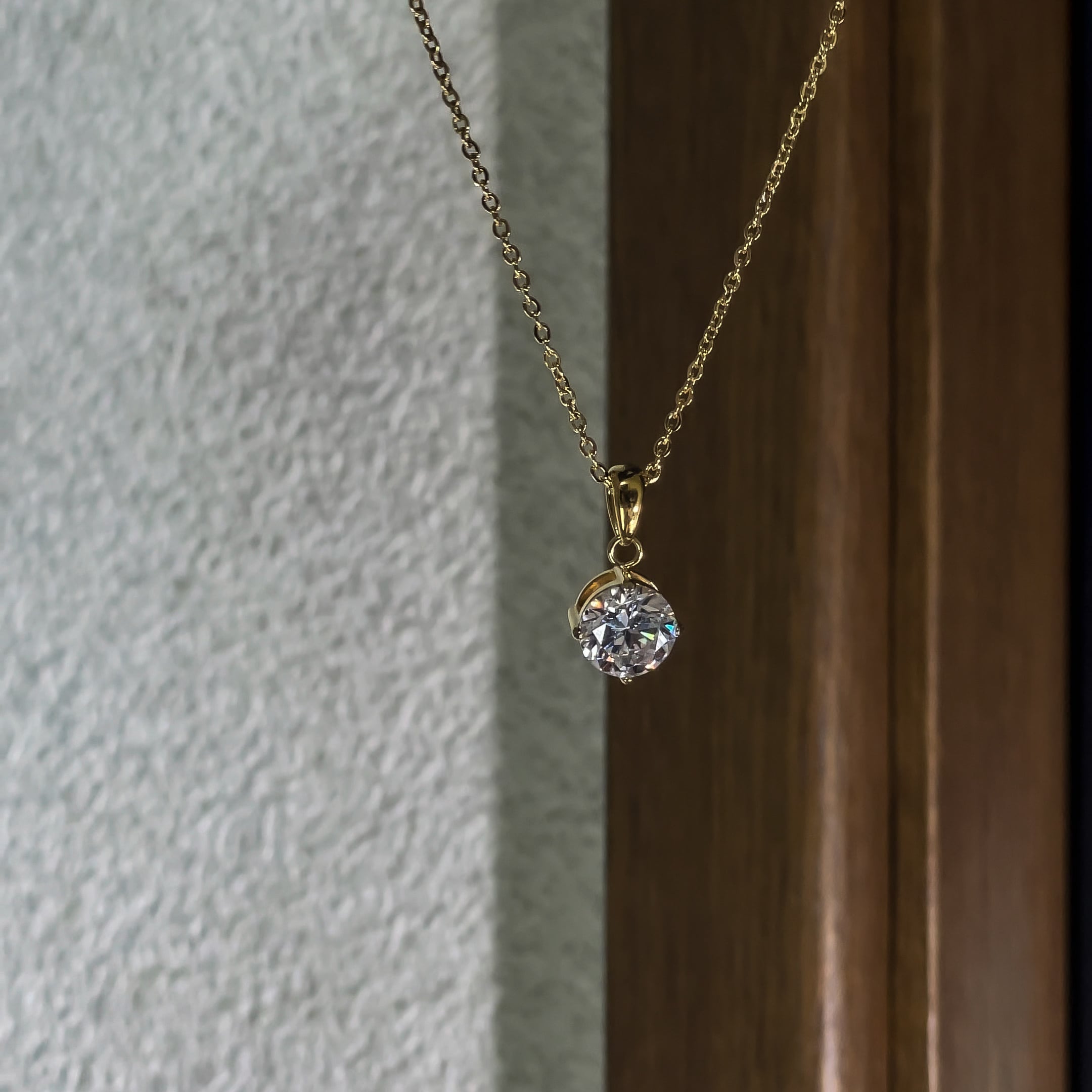 316L zirconia diamond necklace【5A等級】 | ✯Lucliss Jewelry✯