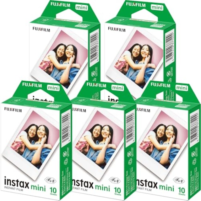 富士フイルム [5セット販売]FUJIFILM インスタントカメラ チェキ用フィルム 10枚入x5セット INSTAX MINI JP 1