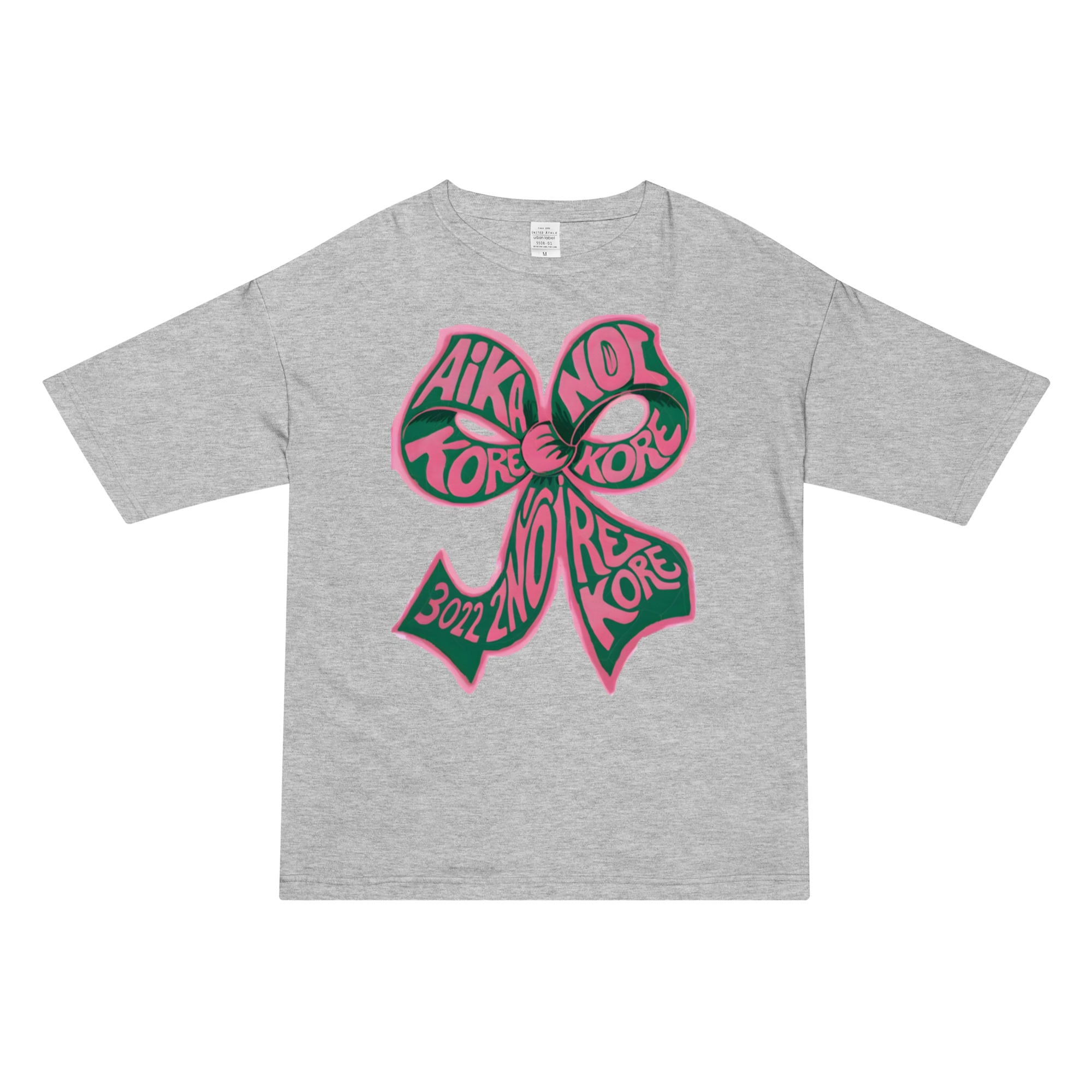 Big ribbon Big tee green 00049