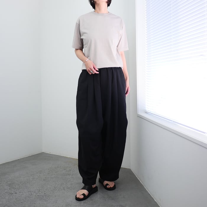 mizuiro ind（ミズイロインド） ワイドギャザータックパンツ[2-260073