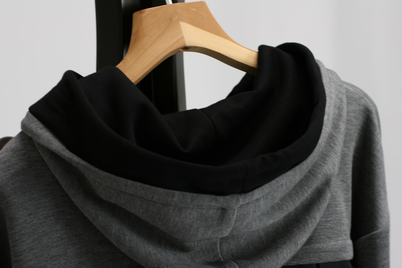 【Parc.1】Back pleats layered hoodie(102-076322)