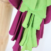 社交ダンス 衣装 ラテン 上下セット ツーピース レッスンウェア パーティ衣装 オールシーズン パープル系 グリーン系 LAK creations カラフル 軽い 伸縮性あり ワンサイズ 胸パッドなし 肩パッドなし ウエストゴム仕様 スポーティ おしゃれ レディース デザイン 派手 お出かけ ダンスレッスン 発表会 フォーマル ショートスカート かわいい 楽チン プロの練習用