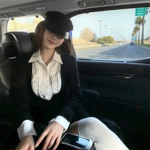 シャツカラー プリーツワンピース W123