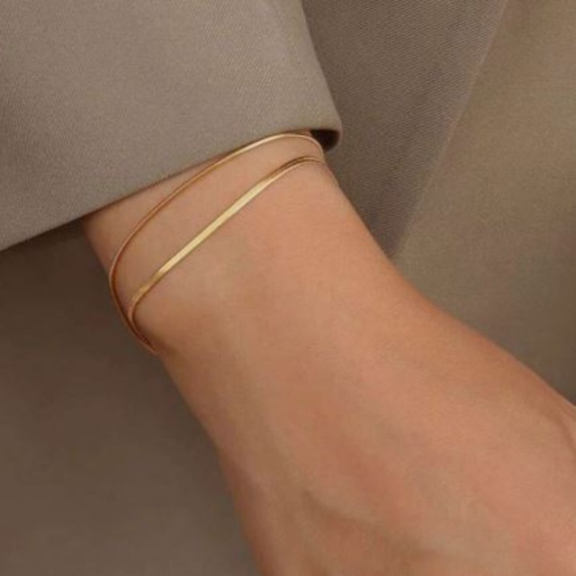 Double Thin Chain Bracelets 125504