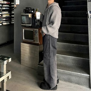 ルーズフィットニットパーカ　1253