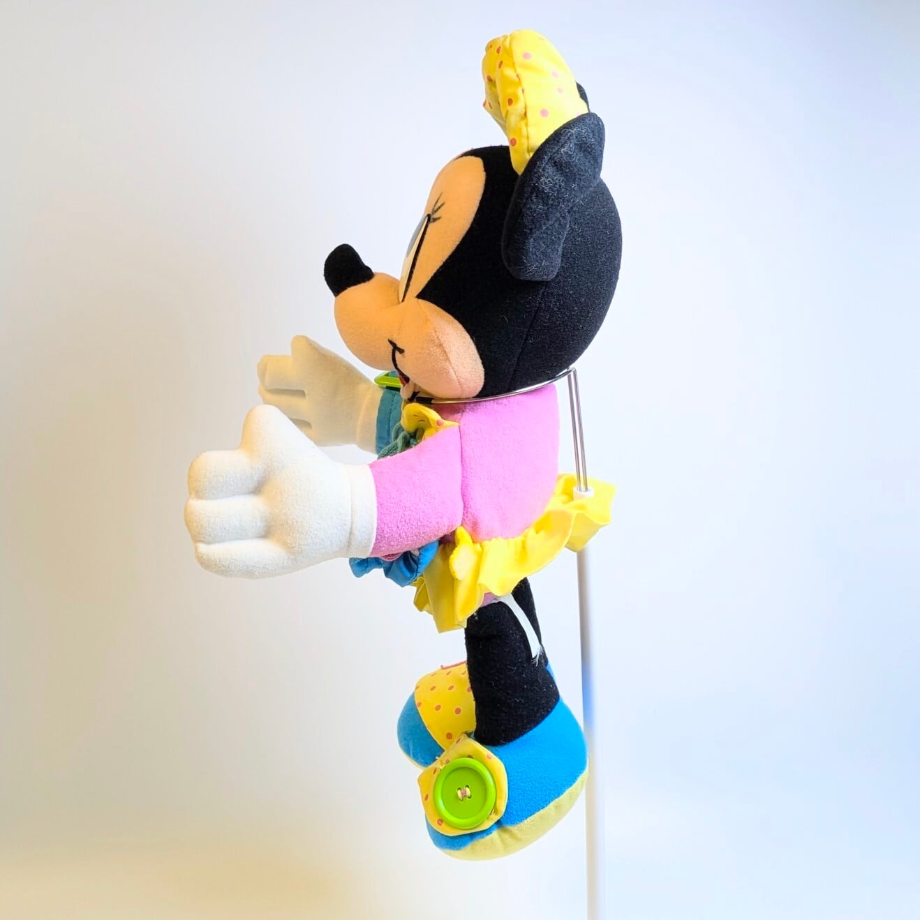 ☆VINTAGE 1992☆ 【 DISNEY / ディズニー ミニーマウス (Minnie Mouse) 】ミッキーマウスと仲間たち / 知育玩具 / ぬいぐるみ / plush toy 〚アメリカン雑貨 アメトイ〛