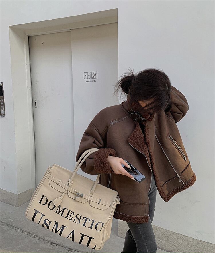 コーデが簡単に決まるから断然ラクチン 裏起毛 厚手 コート ファーワン ラムウールコート