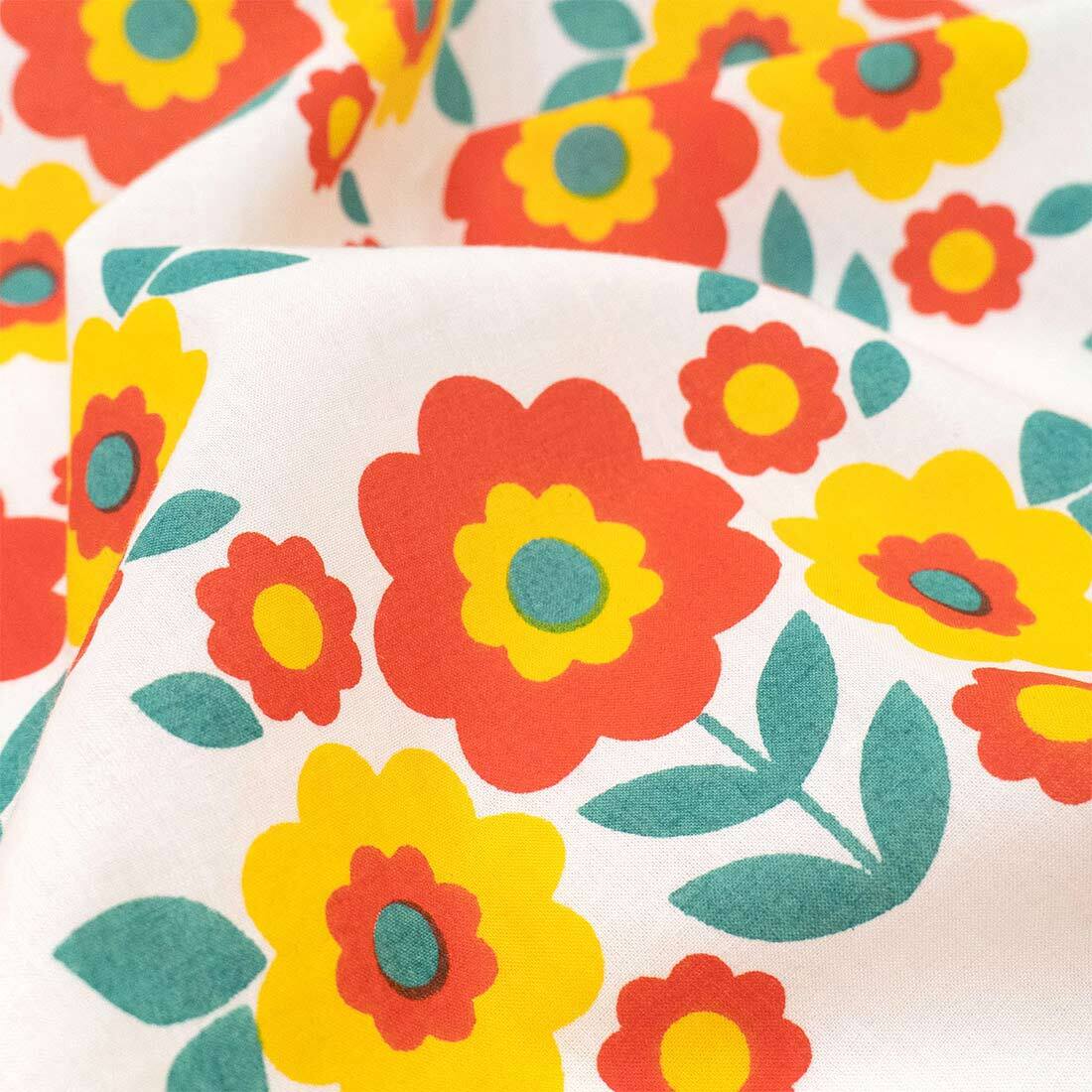 昭和レトロ インテリア 生地 のれん 花柄 おしゃれ 暖簾 室内 アジアン