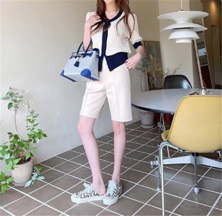 アイスシルク ニット 短いスタイル コート ゆったりする 大人気 韓国 夏 sweet系