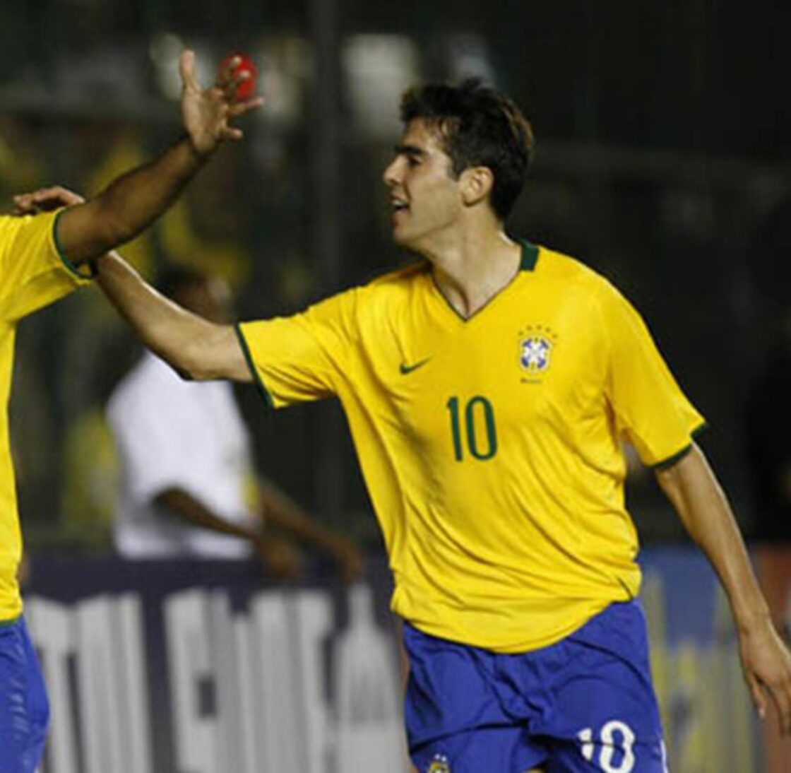 マーク違い] ブラジル代表 2008 Nike ホーム半袖 ユニフォーム #10 