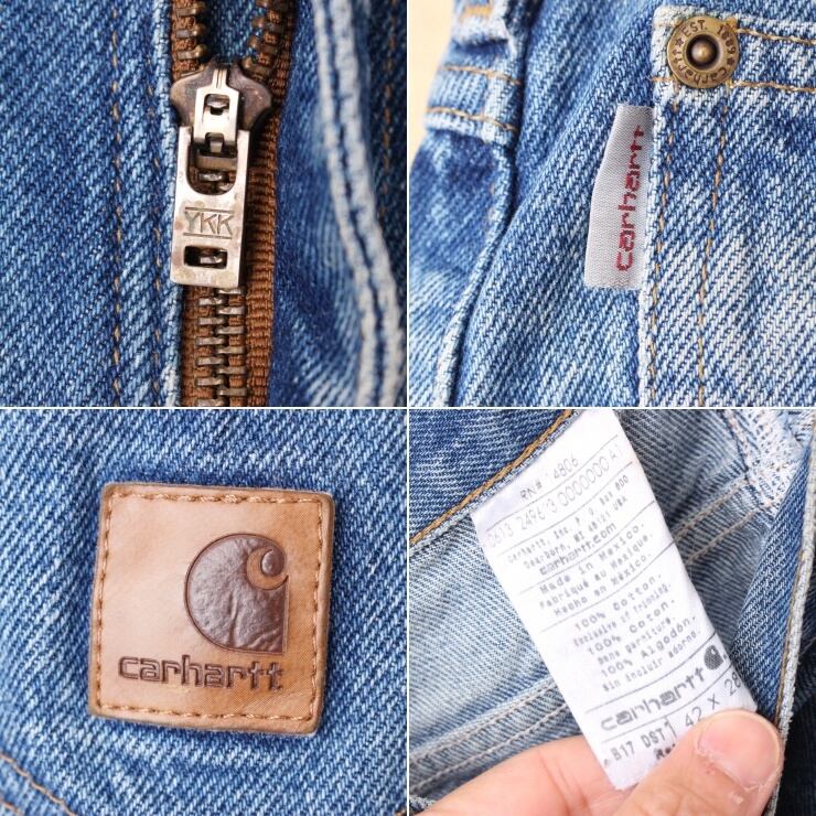 carhartt カーハート　アメリカ　デニム　テーパード　ダメージ