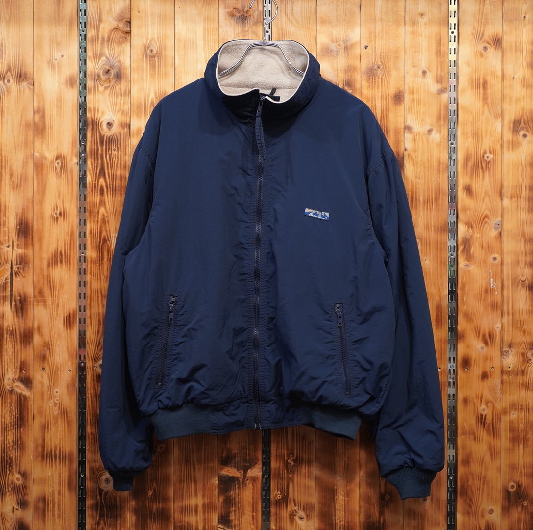 80s90s eddie bauer 黒タグ usa製 裏フリース ジャケット L/エディバウアー