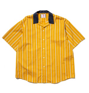 【SON OF THE CHEESE】Stripe Cleric Shirt