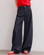 Back embroidered buggy denim Pants L0095