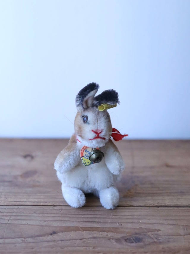 ヴィンテージ シュタイフうさぎ Steiff Manni 10㎝　①