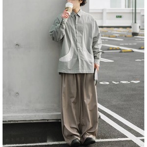 Striped big pocket shirt 1512