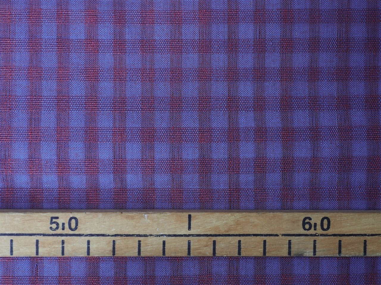 bengal fabric b48 blue red checked