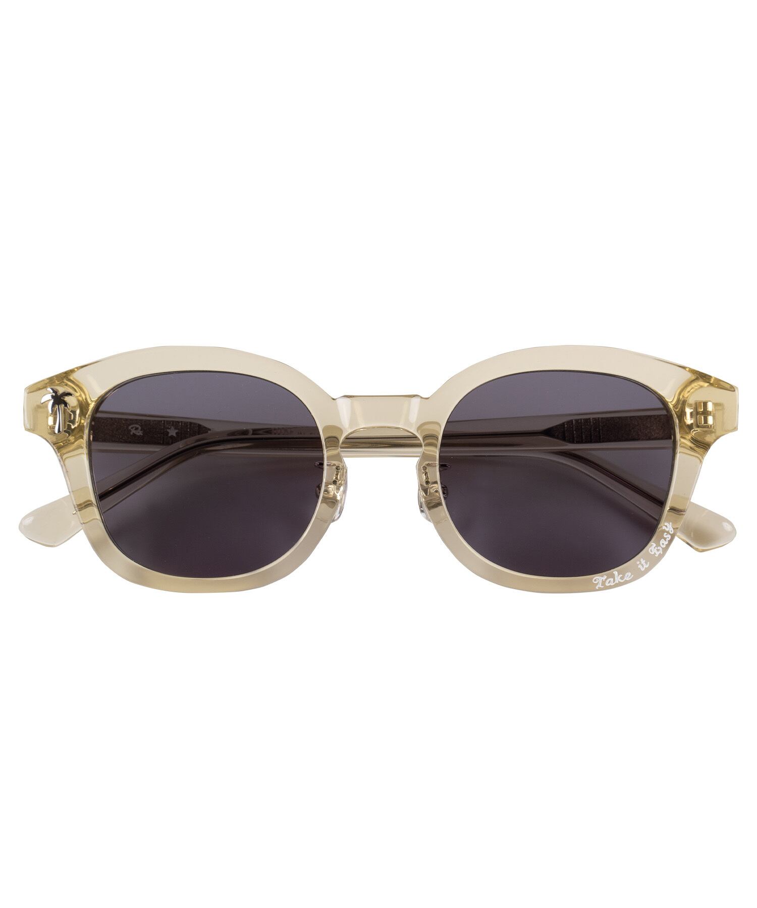 N.S.H TAKE IT EASY CLEAR FRAME SUNGLASSES FOR #Re:room［REA184］