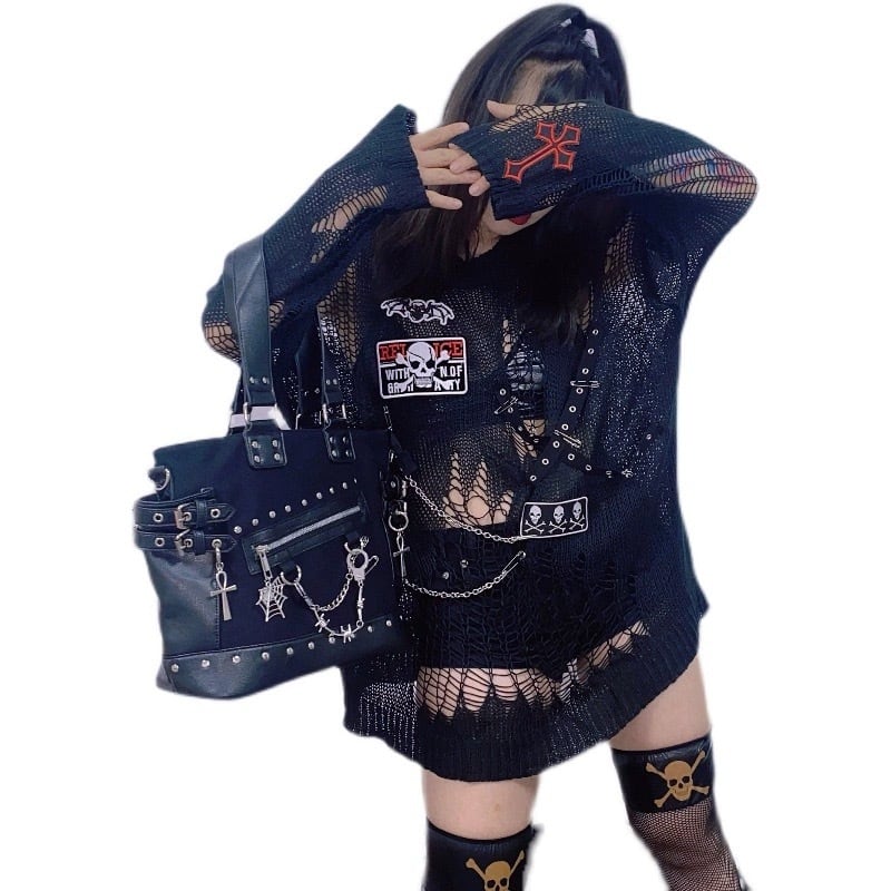 y2k ギミック トップス 00s gal ゴスパンク ドクロ 原宿系 ゴスロリ 407f96536c1ce1cb1f7be98964d68f