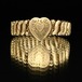 Vintage Sweetheart Bracelet [Late 1930~] [DFB Co. - Carmen] [Gold Field Heart Shaped Top]
