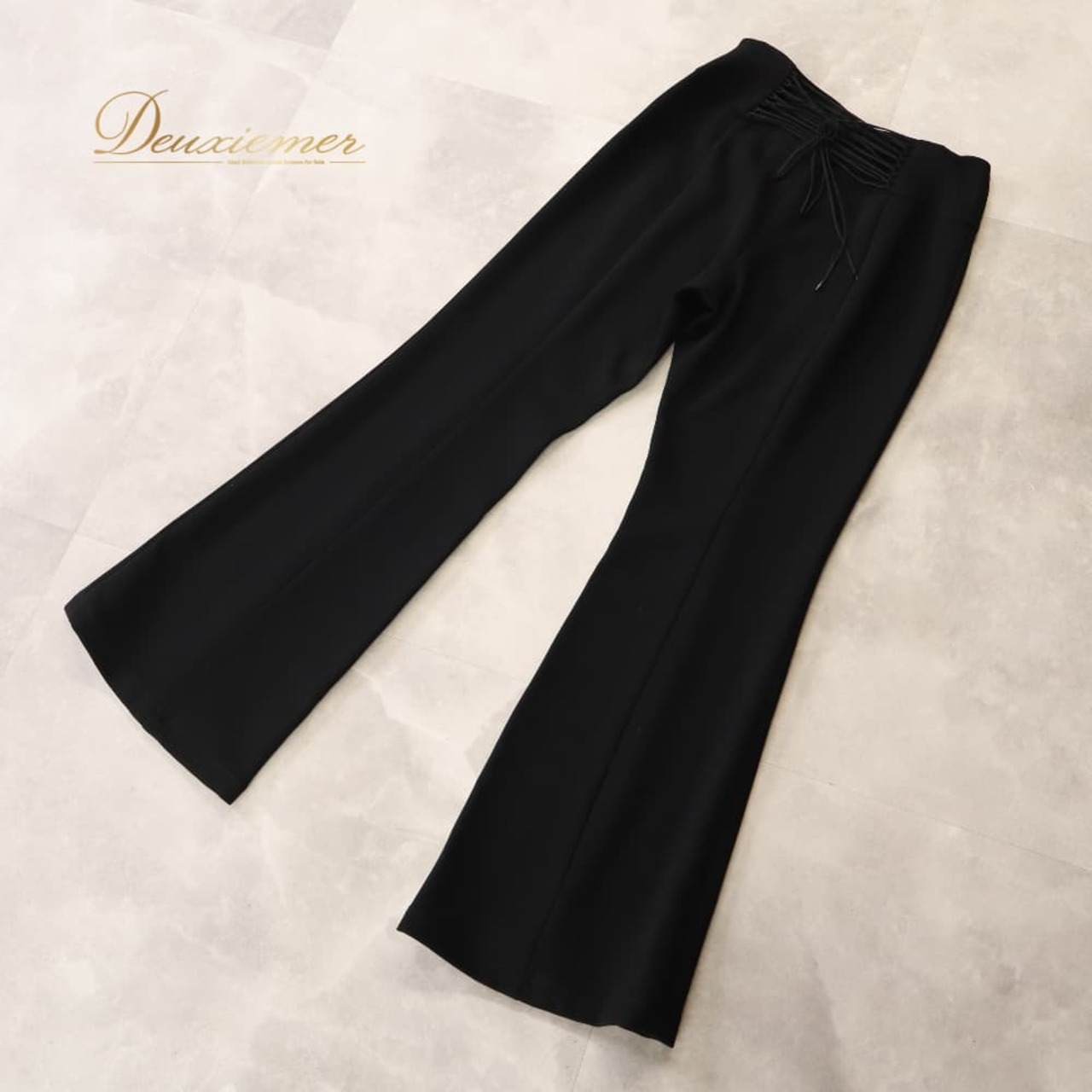 社交ダンス 衣装 Chacott チャコット PASSO ROSA ボトムス ズボン パンツ レッスンウェア ブラック系 黒 無地 シンプル リボン 華やか 鮮やか かわいい おしゃれ 上品 大人っぽい 練習 レッスン ダンス ダンス衣装 社交ダンス衣装 スラックス