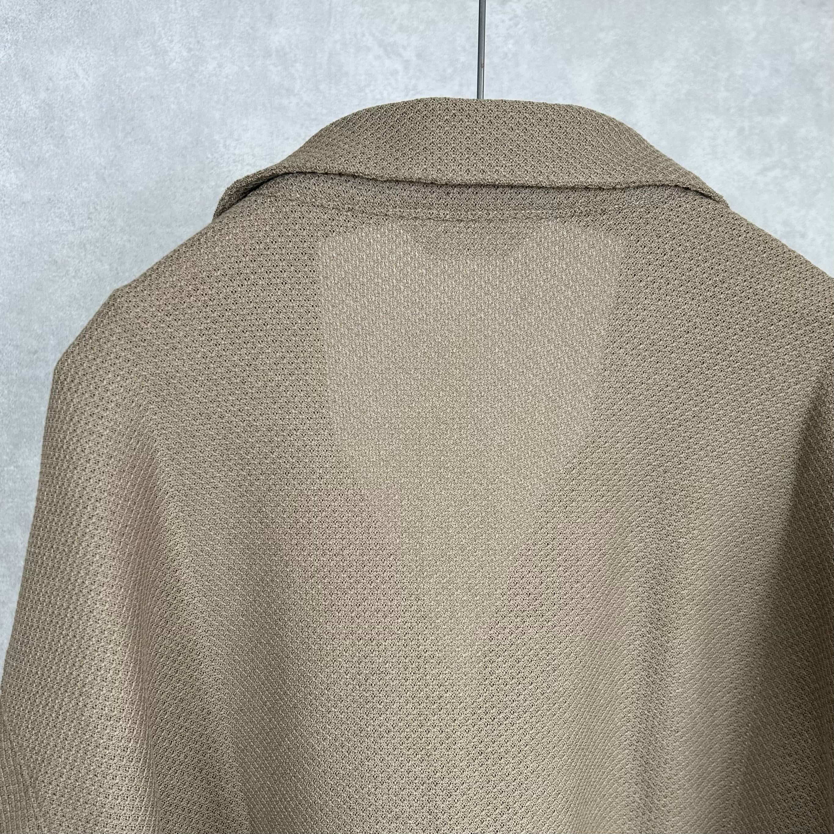 26SS》【STILL BY HAND】MOSS STITCH SKIPPER SHIRT スティルバイ