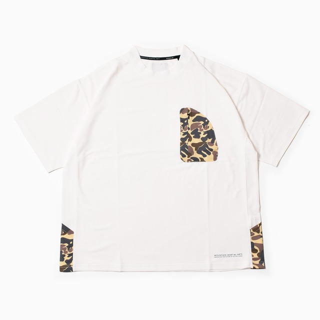 MMA(MOUNTAIN MARTIAL ATRTS) RUN&CAMP Big Pocket Tee Col.White