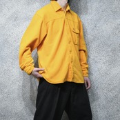 yellow fleece shirt