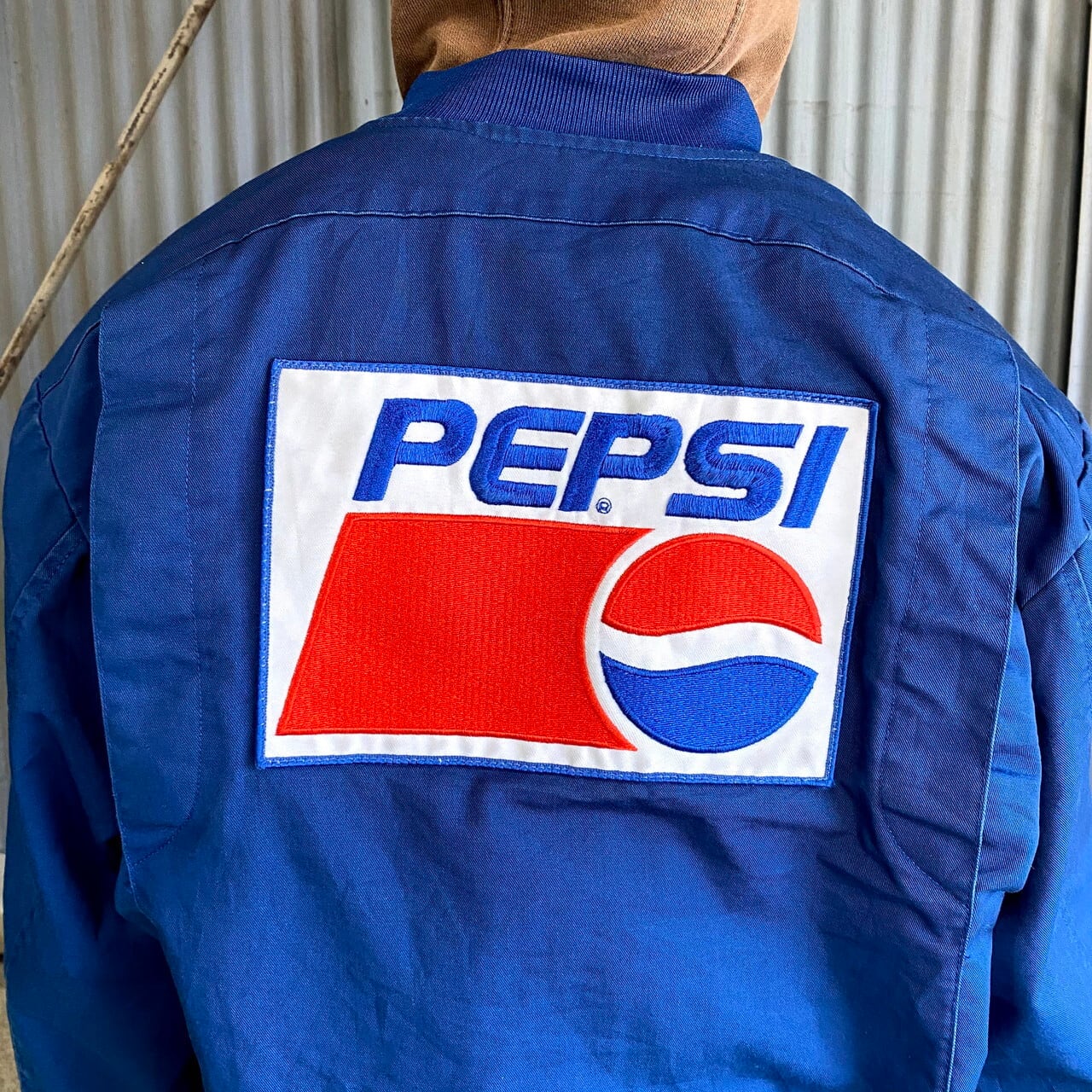 レア ペプシ PEPSI デカロゴ ビッグロゴ フルジップ シャツ ジャケット