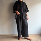 monSakata  〈リネンローン〉すずかぜシャツ　黒