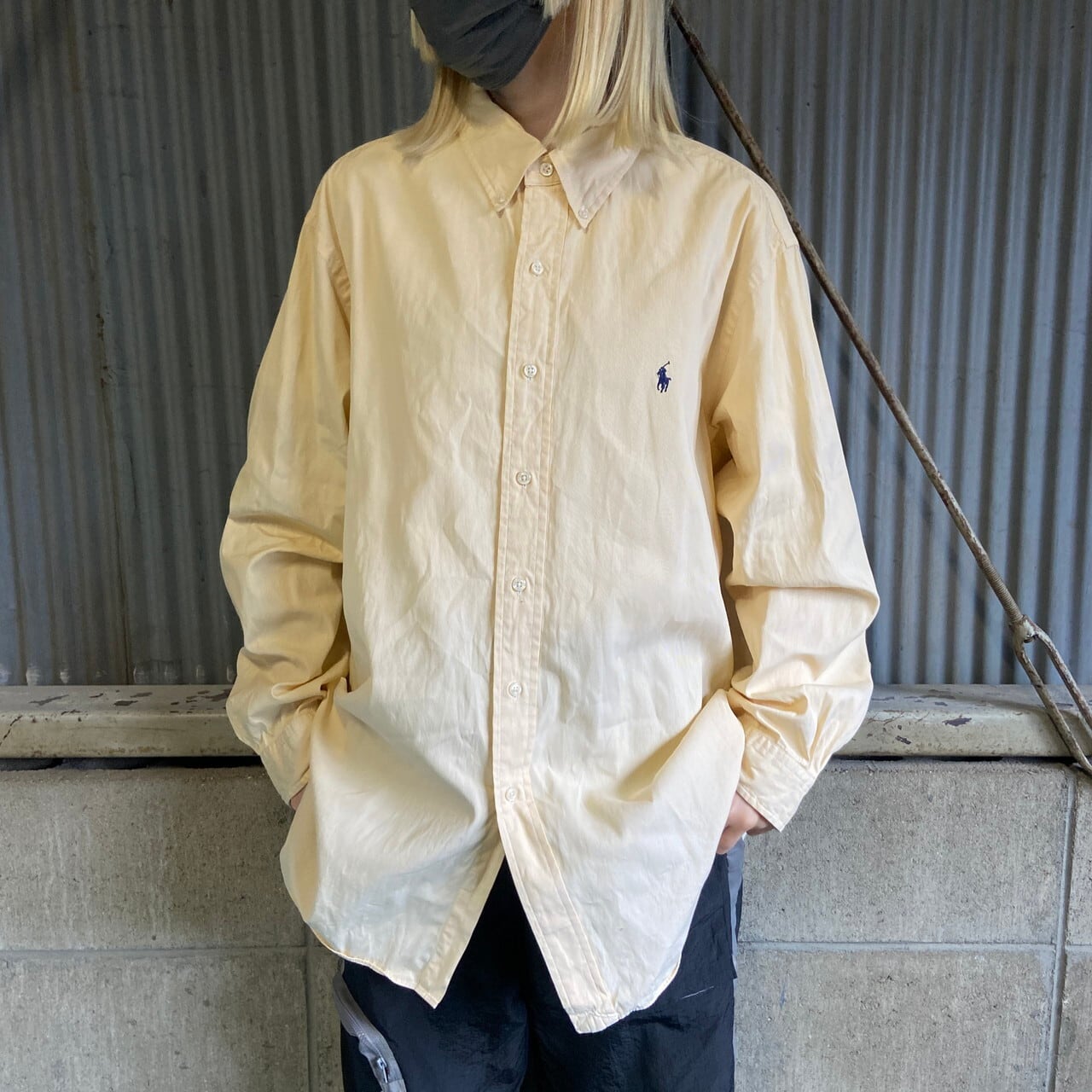 Ralph Lauren ラルフローレン CLASSIC FIT ストライプシャツ メンズL 