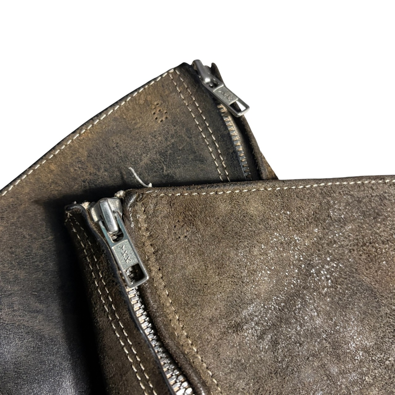 archive CAROL CHRISTIAN POELL diagonal zip boots