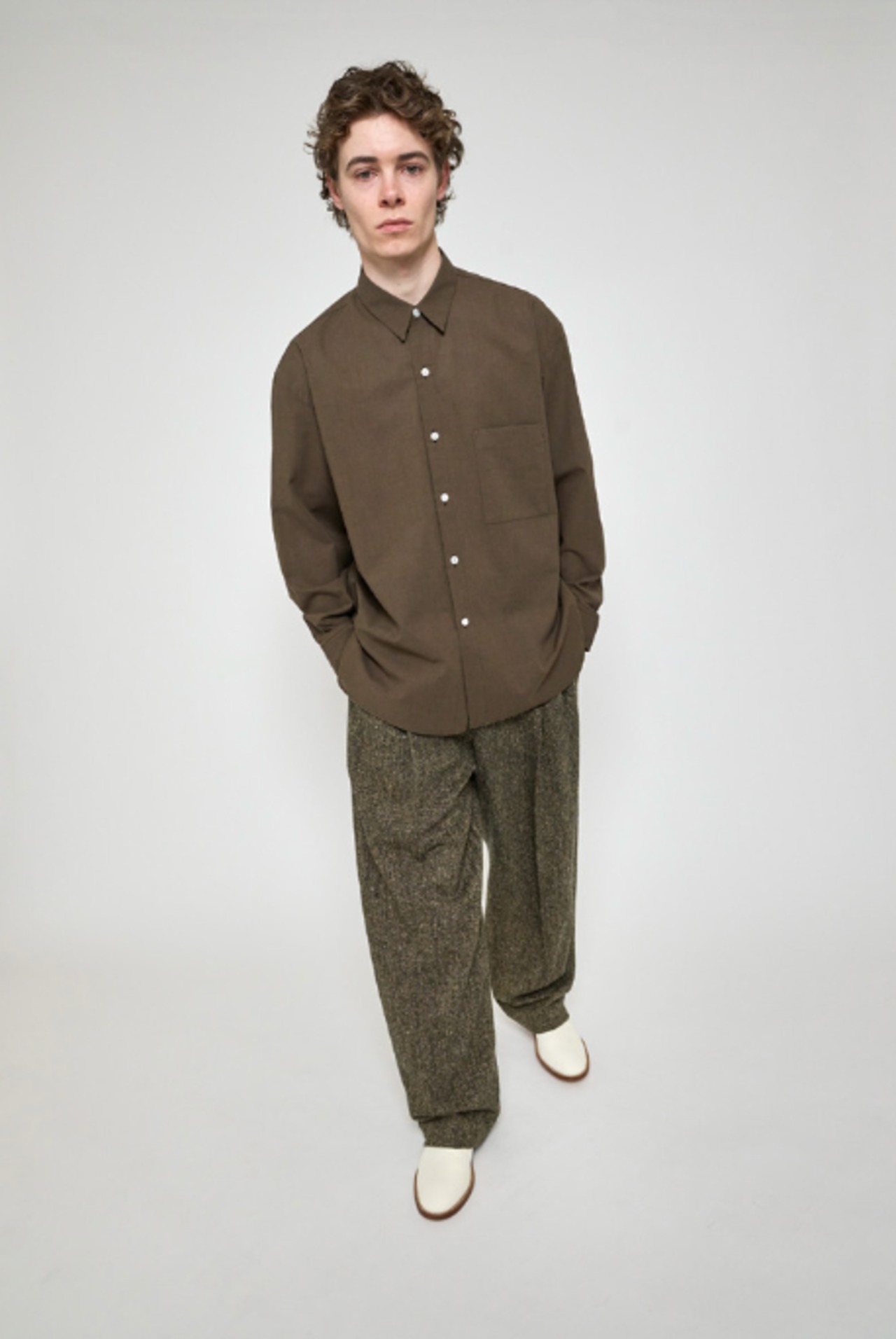 トップス 24S/S CristaSeya Handmade maocollarshirt Cristaseya HANDMADE CLASSIC COLLAR SHIRT | TOMMY'S KURAMAE