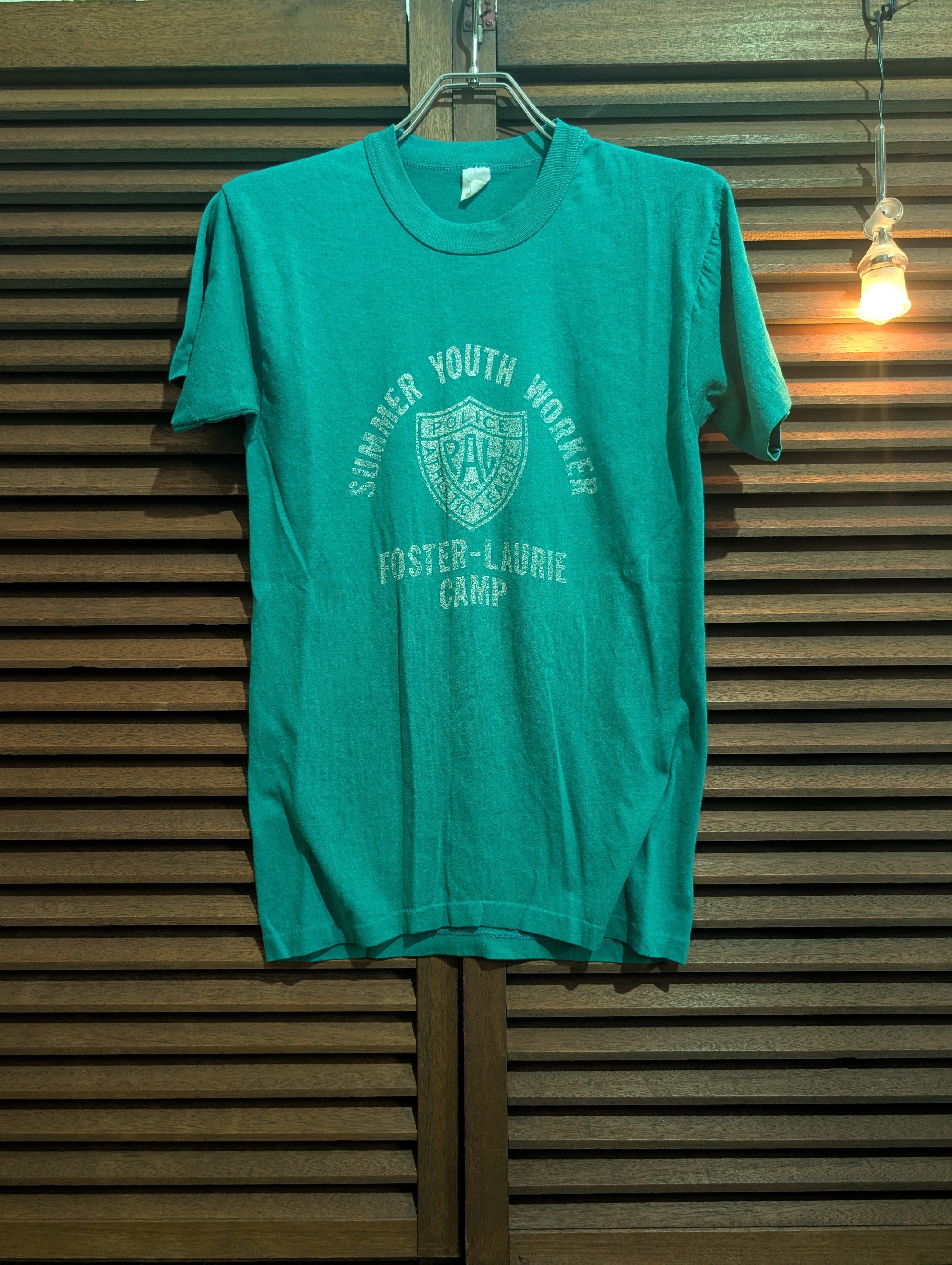 70-80s USA PAL T-Shirt TeeSwing Body Green