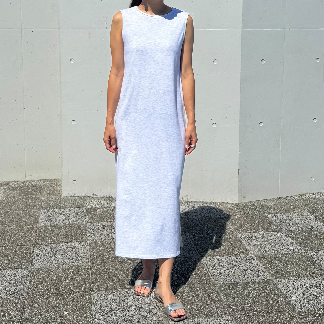 Relax Dress Dry Touch Stretch Sleeveless / Light Gray