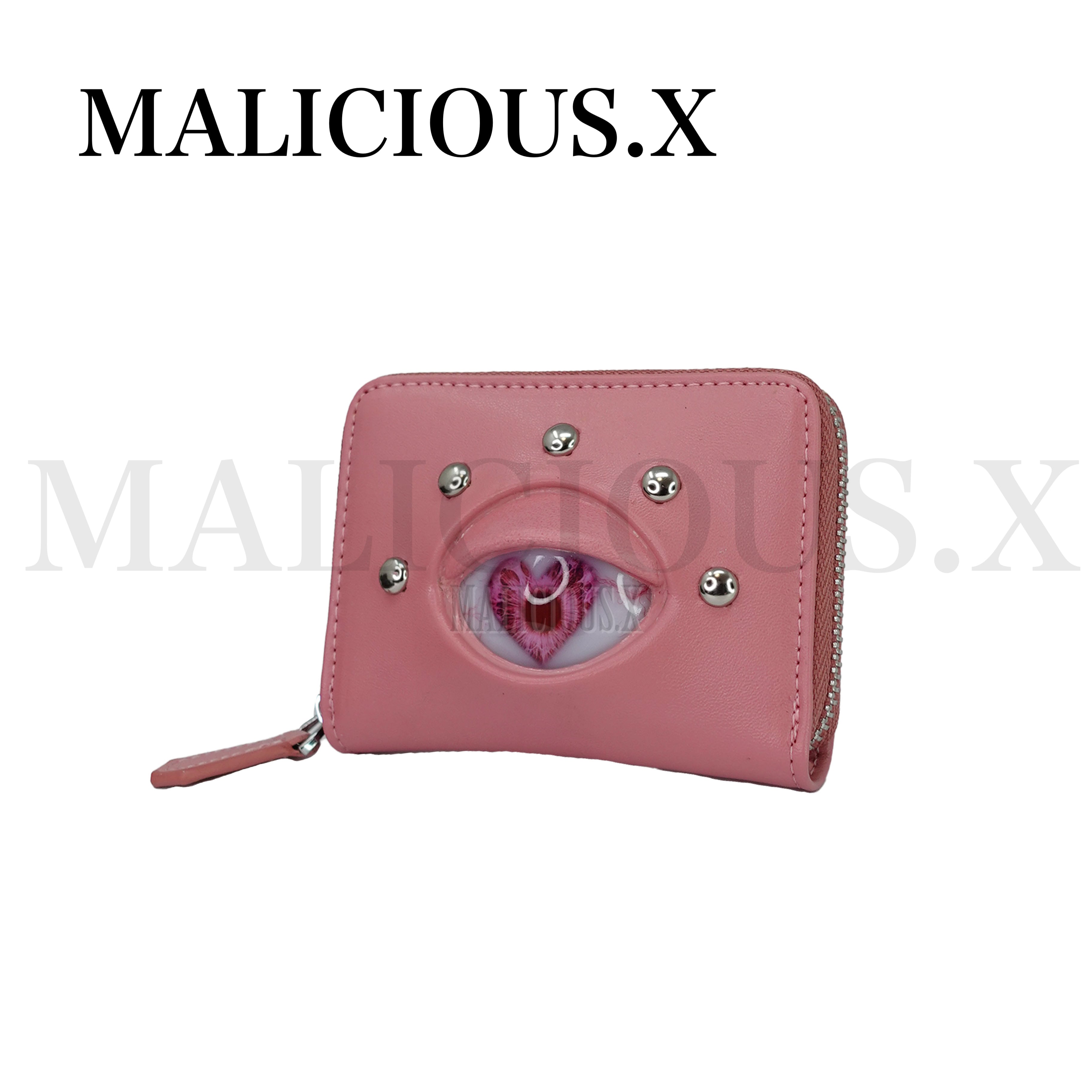 MALICIOUS.X ブラックレザー 二つ折り財布 BLACK 】 | MALICIOUS.X