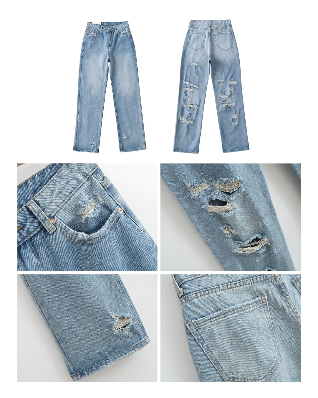 バックダメージワイドデニム kcb3092 | Che gioia バックダメージワイドデニム kcb3092 | Che gioia
