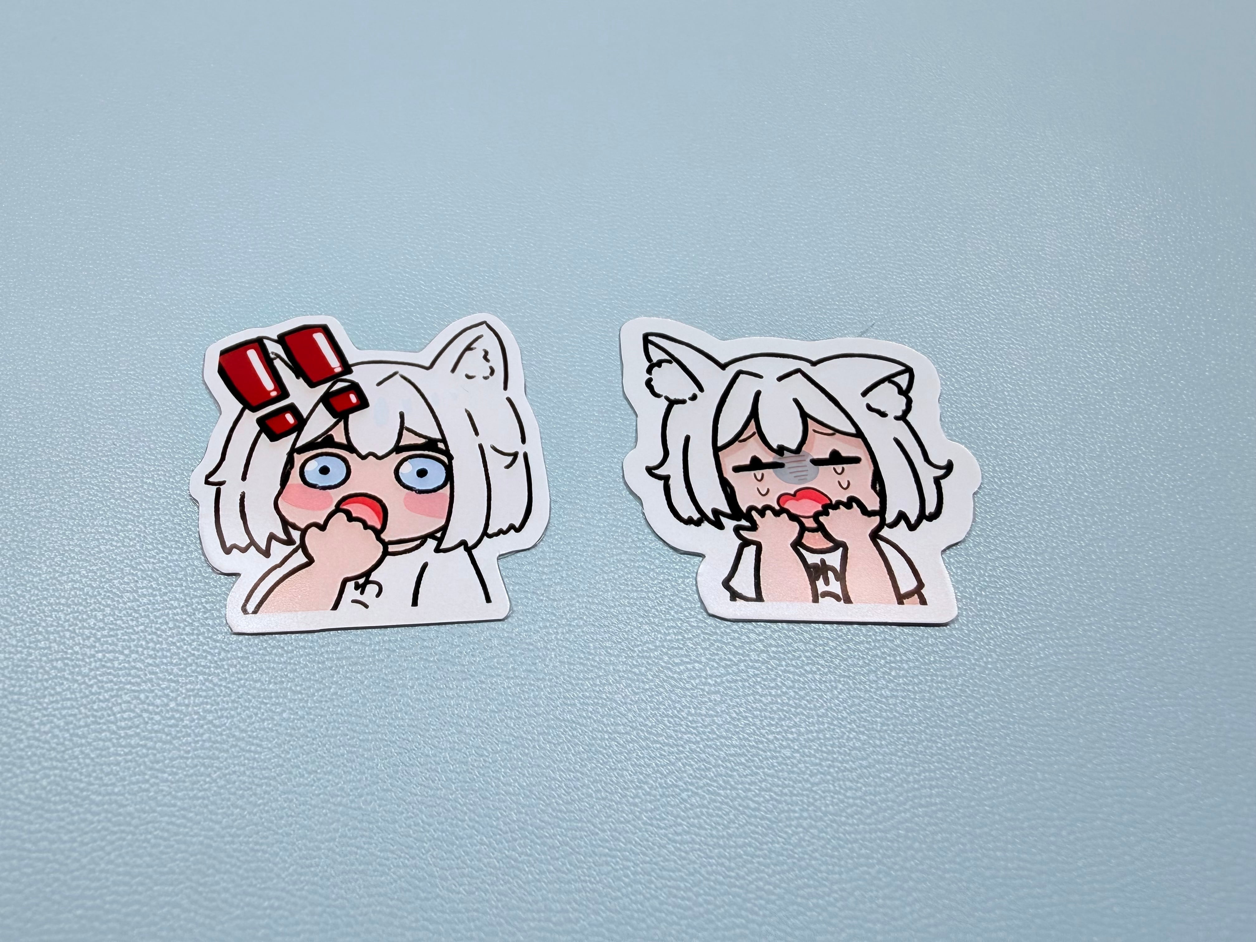 白狐丸オリジナルステッカー 2枚セット(4月10日配信)