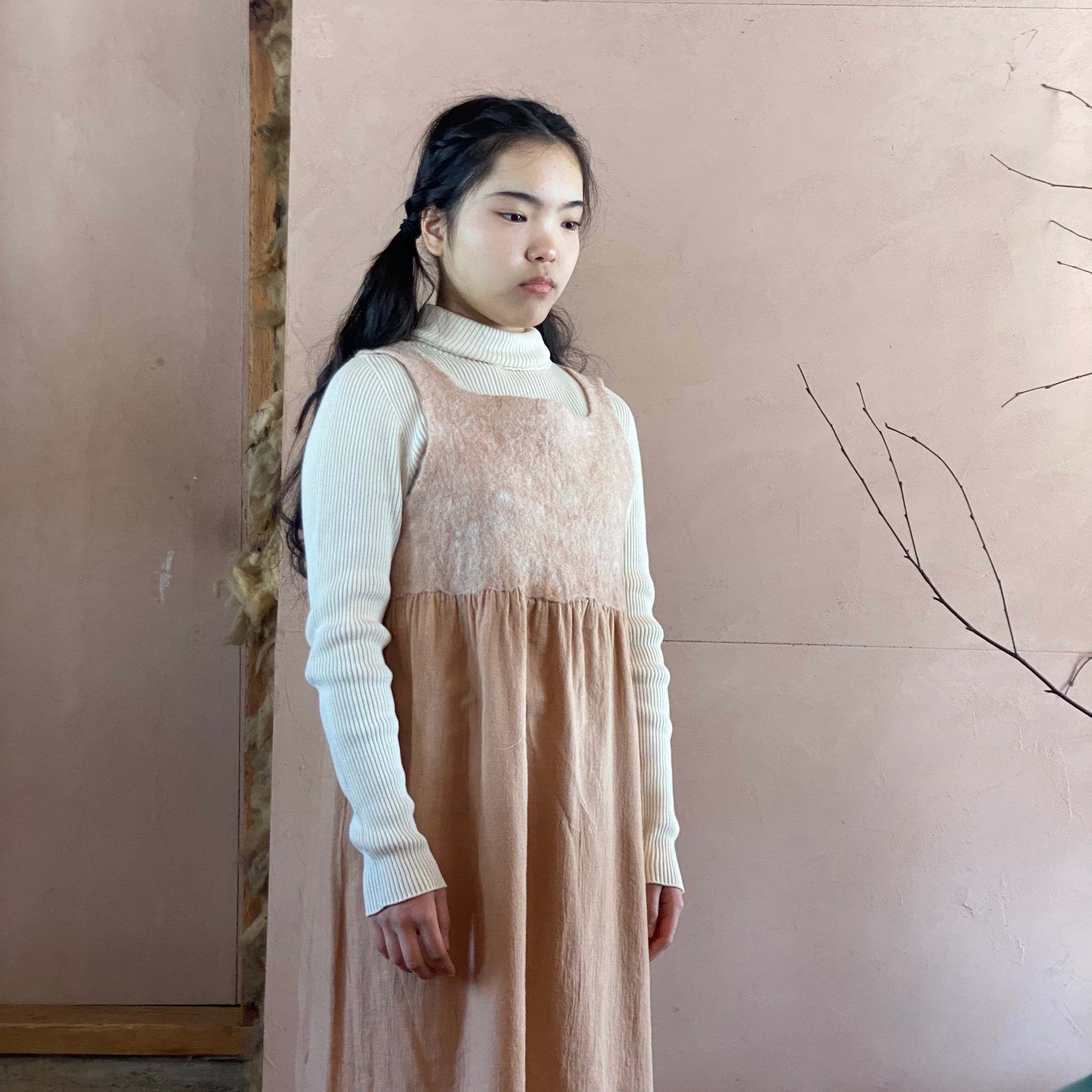 OPCL1-23004 ワンピースコリーヌ サイズ1 ピンク | 粗清草堂