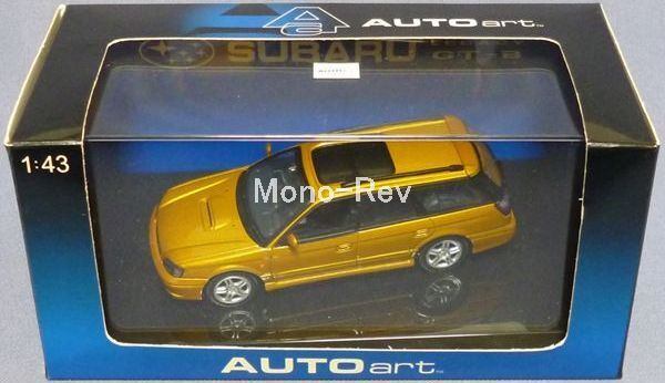 オートアート58621 スバル レガシィ GT-B ゴールド BH5 1999年モデル