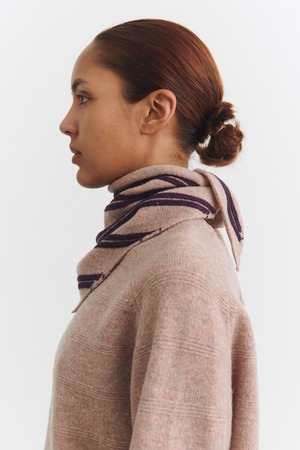 ＜FUB＞Adult ニット バンダナ lambswool Bandana(tivoli/violet)