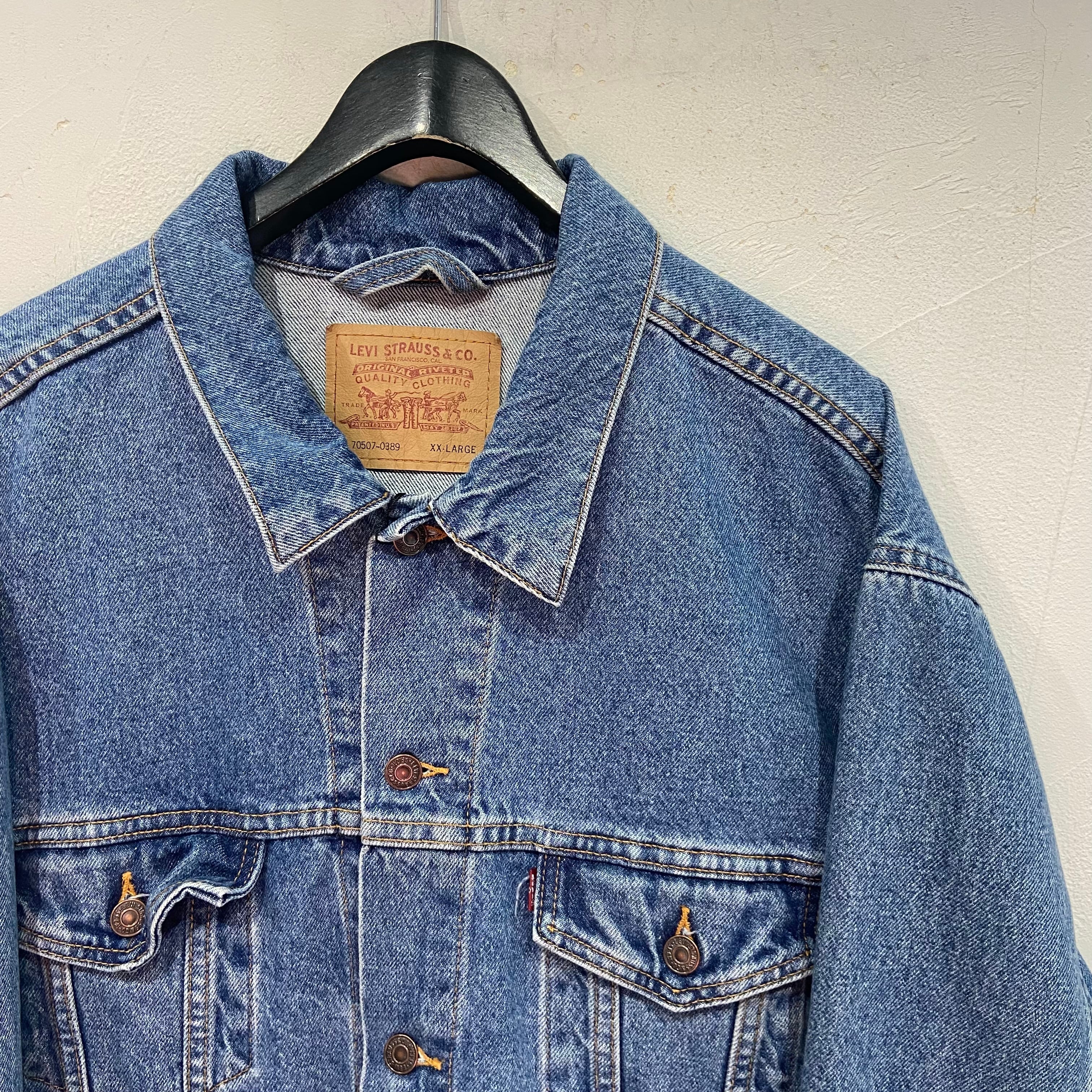 size : XXL Levi's リーバイス  デニムジャケット ビッグサイズ 青 古着 古着屋 高円寺 ビンテージ