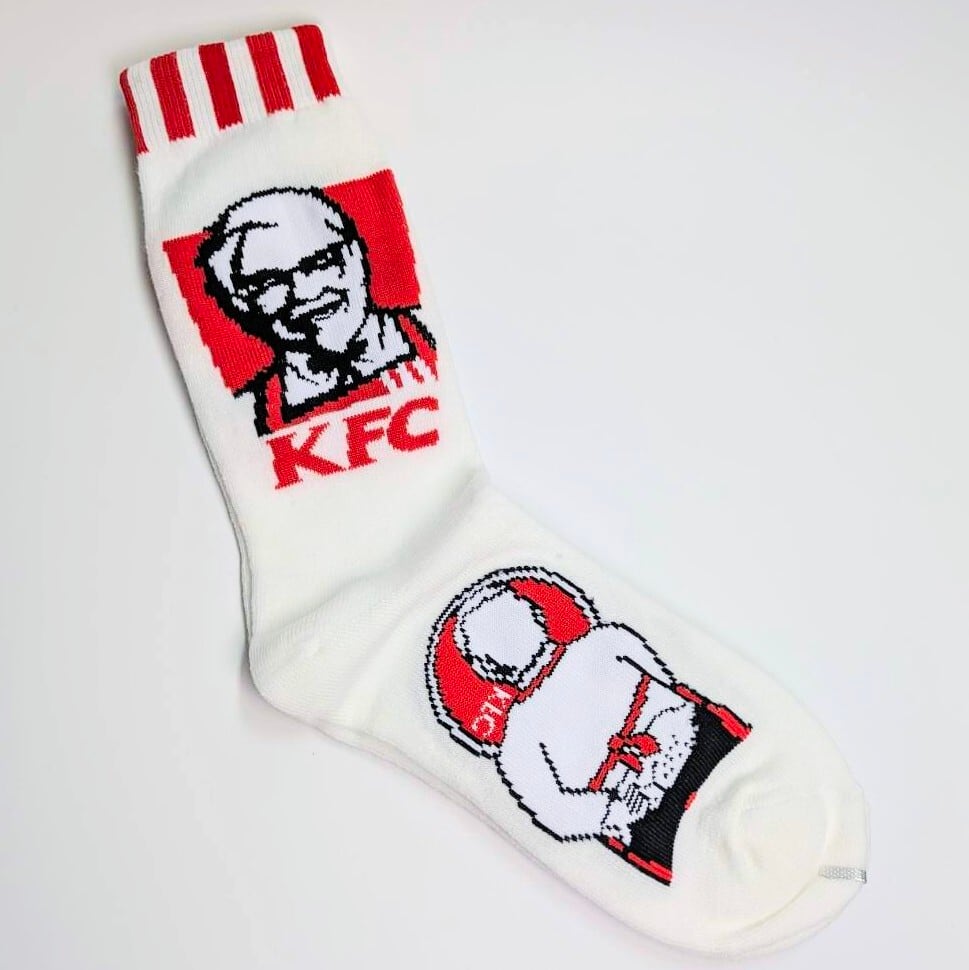 【 KFC / ケンタッキーフライドチキン 】 crew socks / クルーソックス〚アメリカン雑貨 アメトイ〛