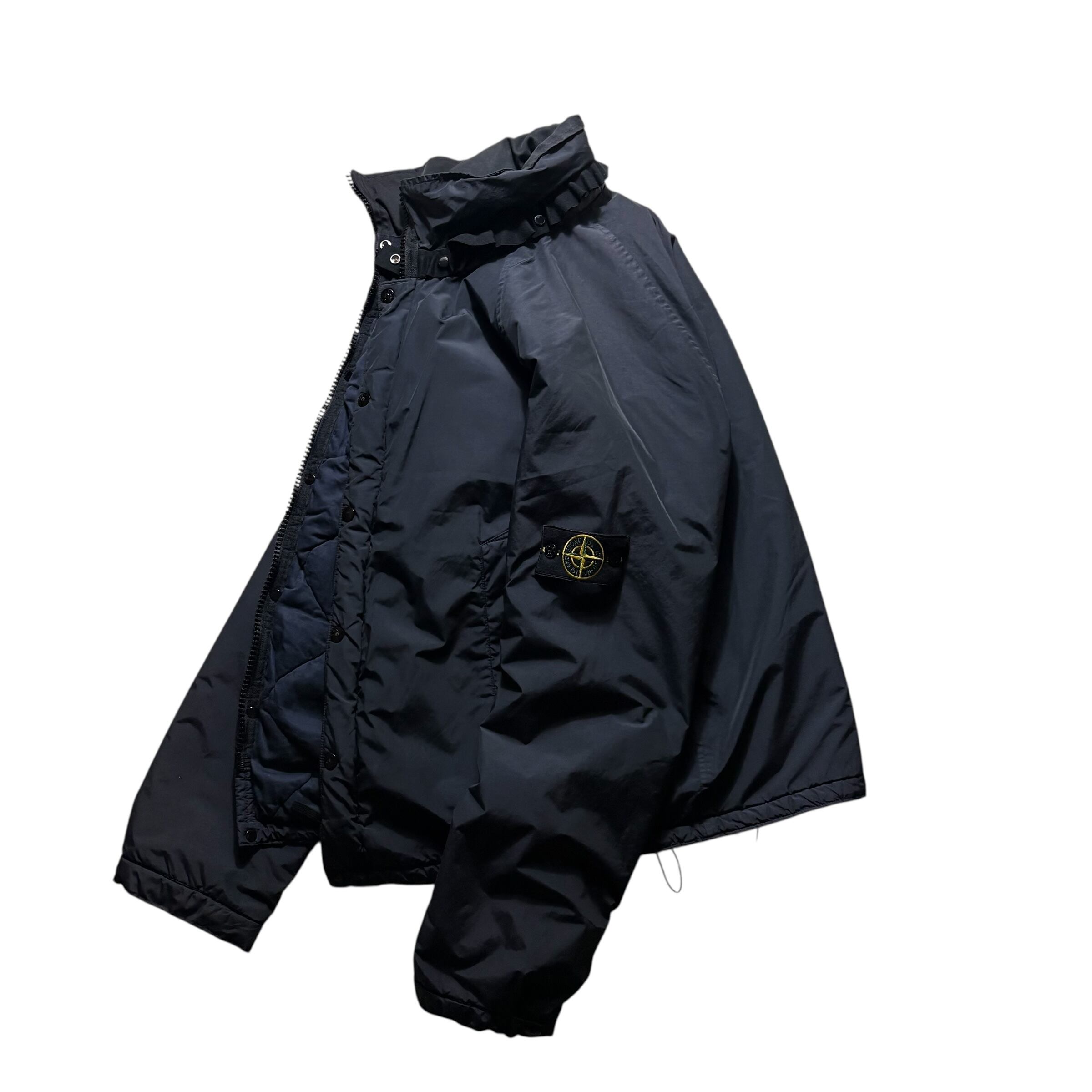 archive 2004aw STONE ISLAND black padding jacket | NOIR ONLINE